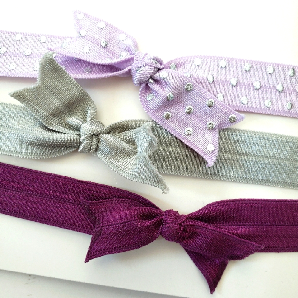 4/$20 Newborn bundle of 3 baby girls bow headband NWT hair accessories, Size NB
